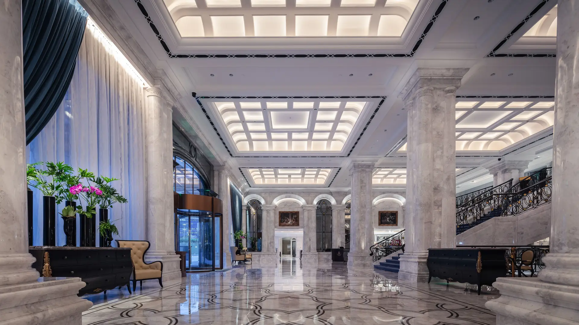 Sophisticated hotel interior
