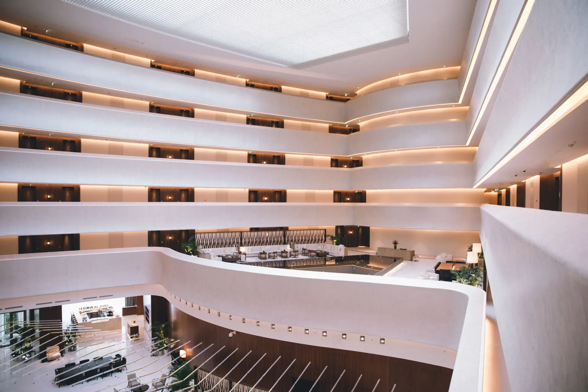 Sophisticated hotel design representing professional security